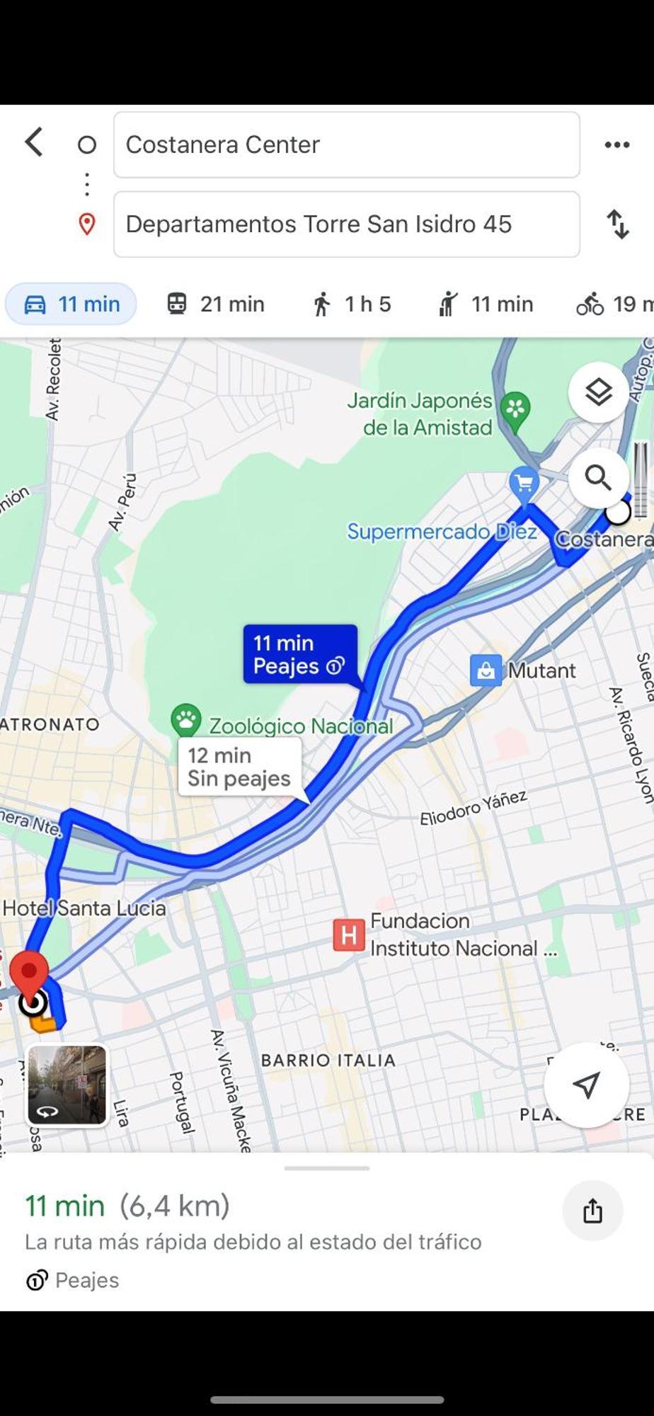 1asalida Estacion Metro Santa Lucia Apartment Santiago